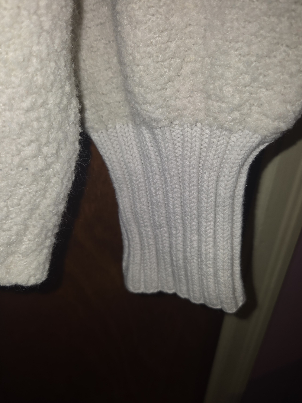 aerie Cream Cowl Neck Turtleneck Sweater - Picture 2 of 5
